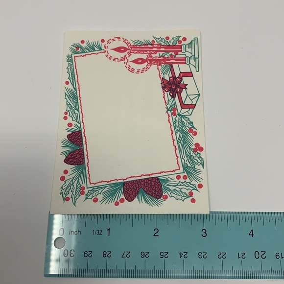 LilliKins Merry Christmas metal & paper cards vtg - Picture 12 of 16